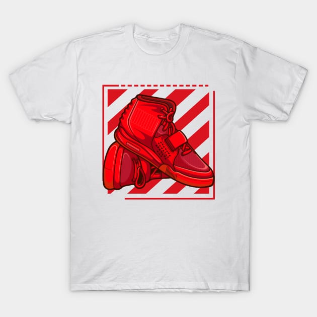 Hypebeast Red Sneaker T-Shirt by milatees